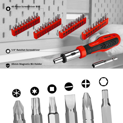 228-Piece Home & Auto Tool Kit with Socket Wrench Set