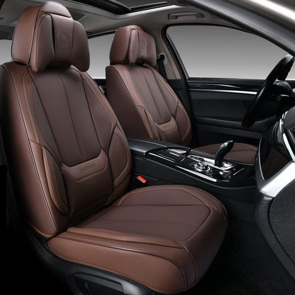 Full Set Waterproof Nappa Leather Car Seat Covers (Front & Rear)