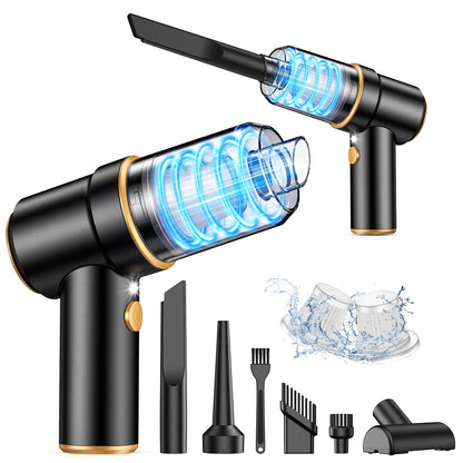 Cordless Handheld Car Vacuum & Air Duster (120W, Rechargeable)