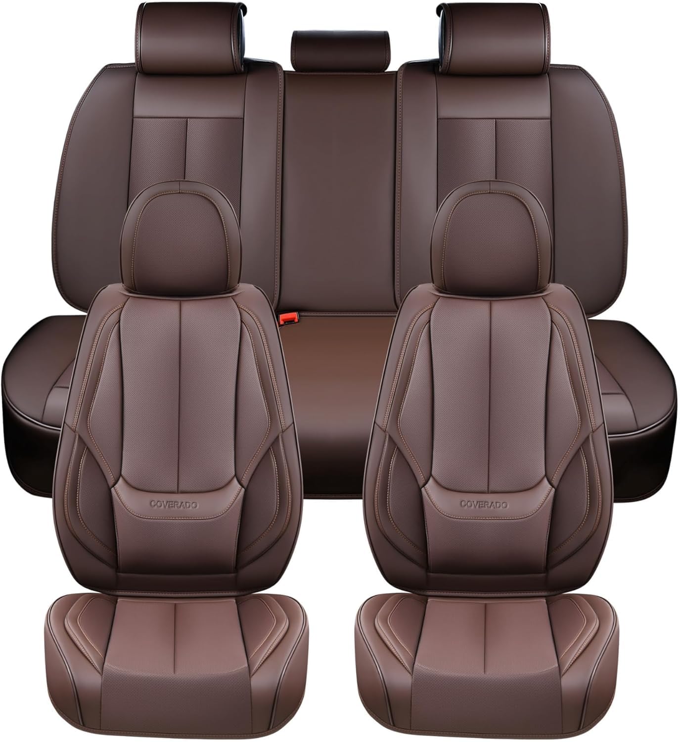 Full Set Waterproof Nappa Leather Car Seat Covers (Front & Rear)