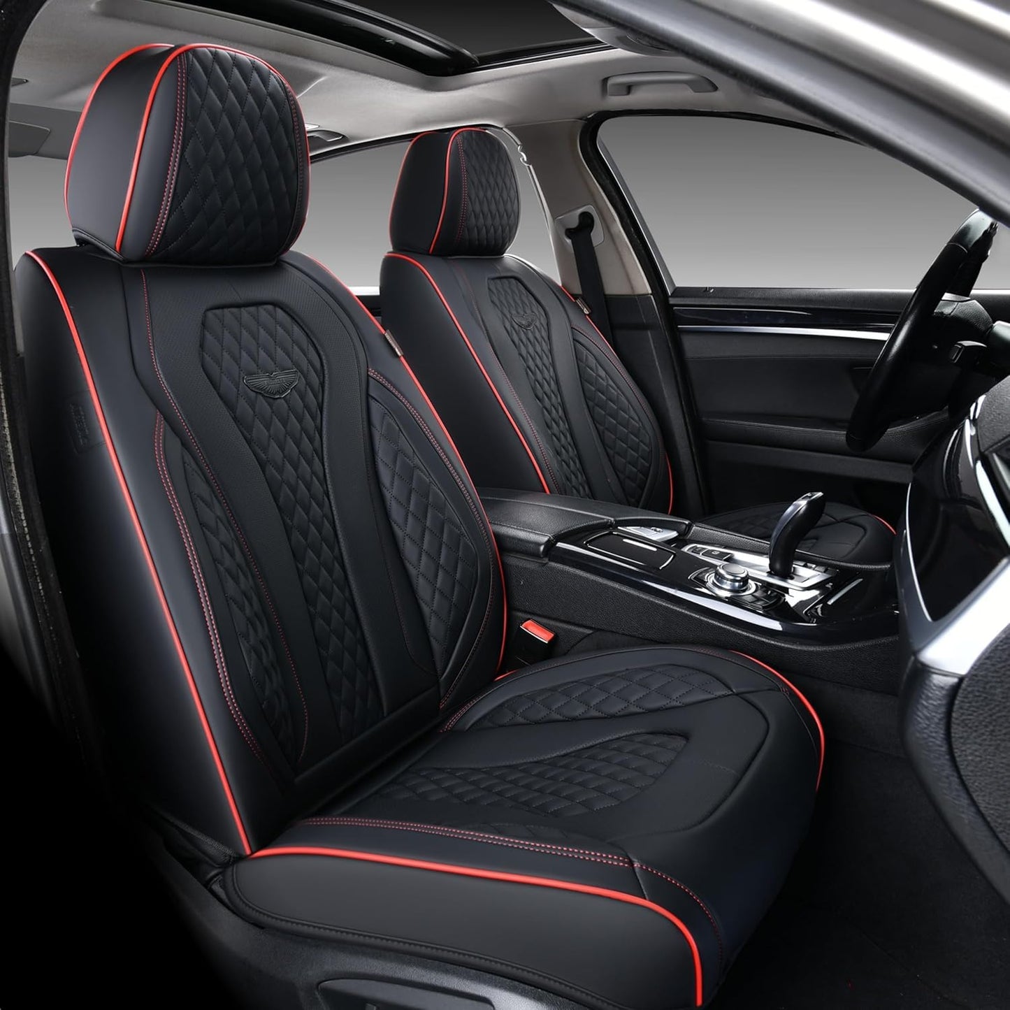 Full Set Waterproof Nappa Leather Car Seat Covers (Front & Rear)