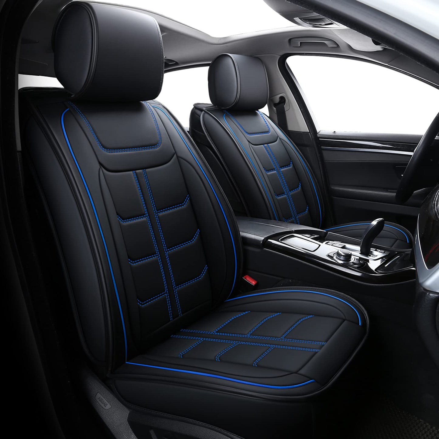 Full Set Waterproof Nappa Leather Car Seat Covers (Front & Rear)