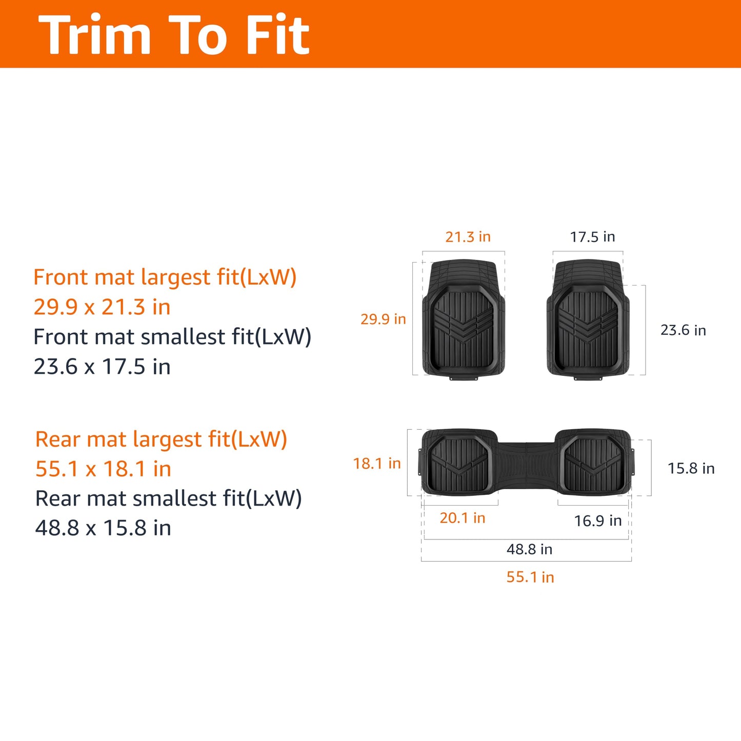 PVC Car Floor Mats (All-Weather)