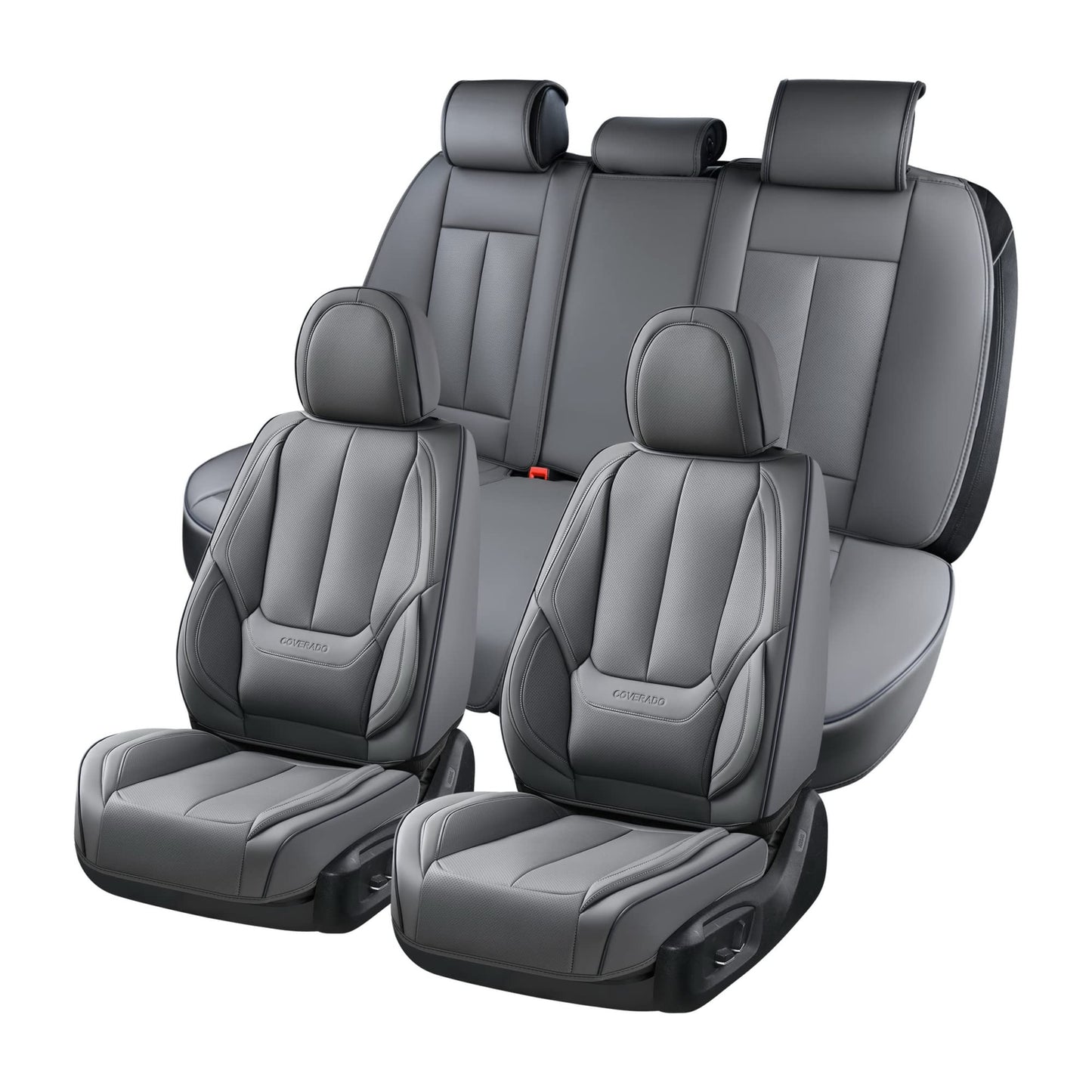 Full Set Waterproof Nappa Leather Car Seat Covers (Front & Rear)