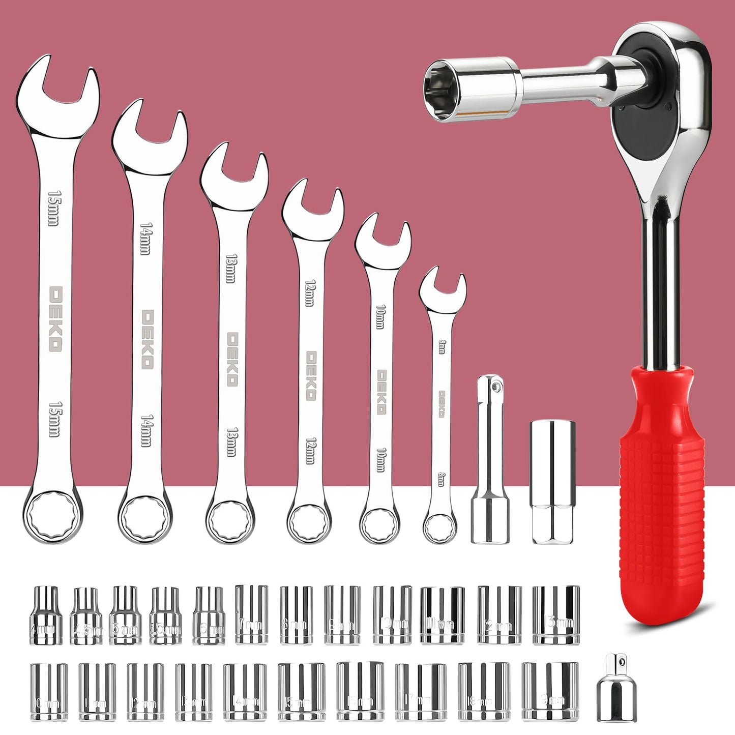 228-Piece Home & Auto Tool Kit with Socket Wrench Set