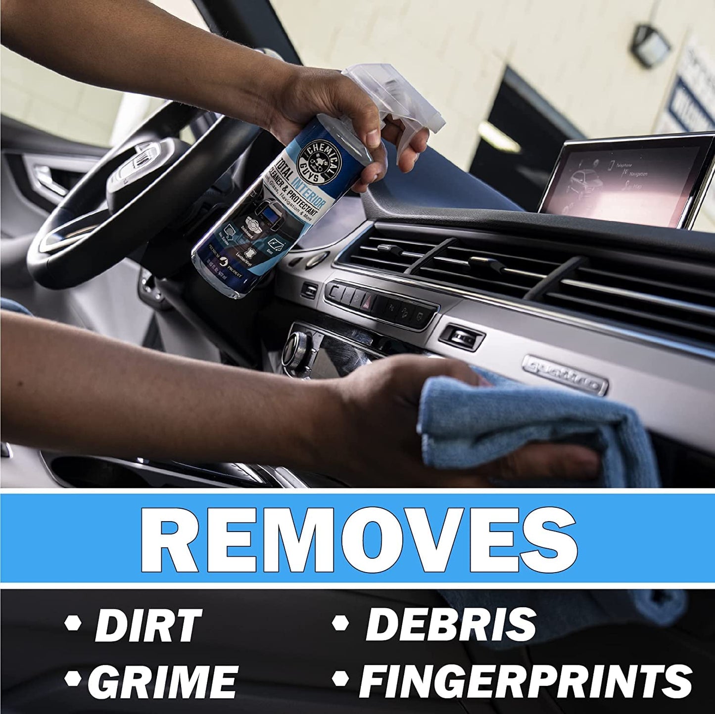 Interior Cleaner & Protectant for Leather, Vinyl, Plastic & Glass (Streak-Free)