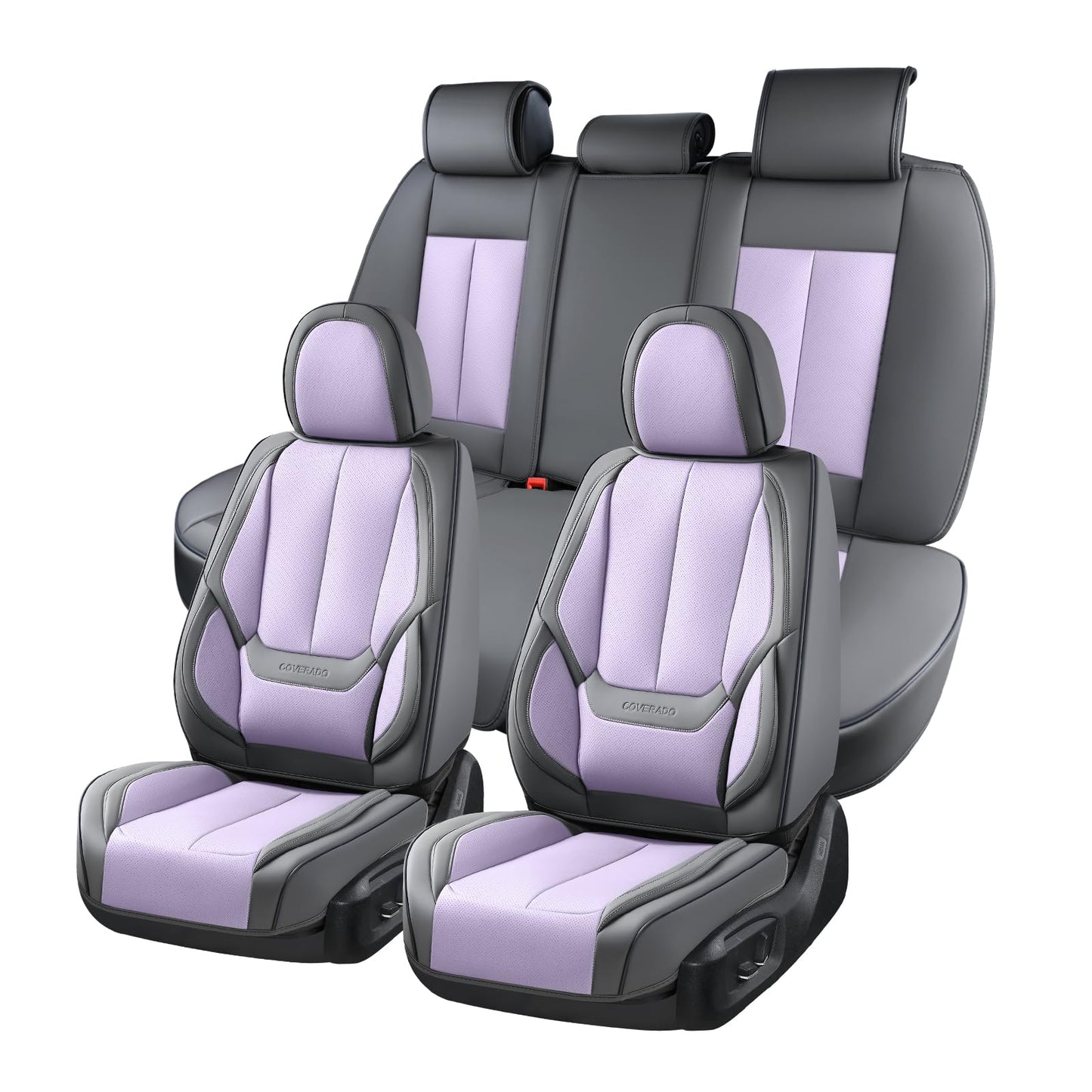 Full Set Waterproof Nappa Leather Car Seat Covers (Front & Rear)