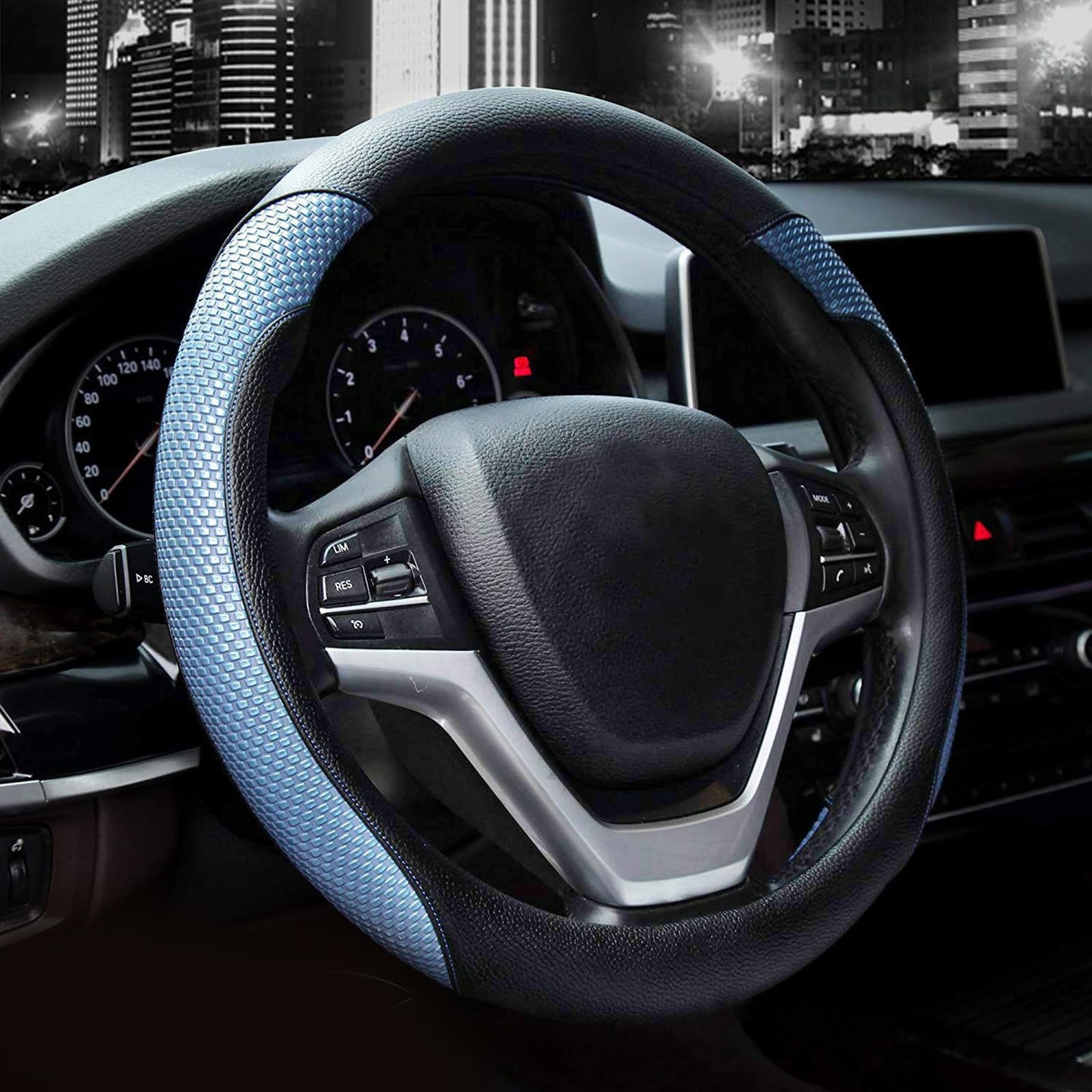 Valleycomfy Microfiber Leather Steering Wheel Covers