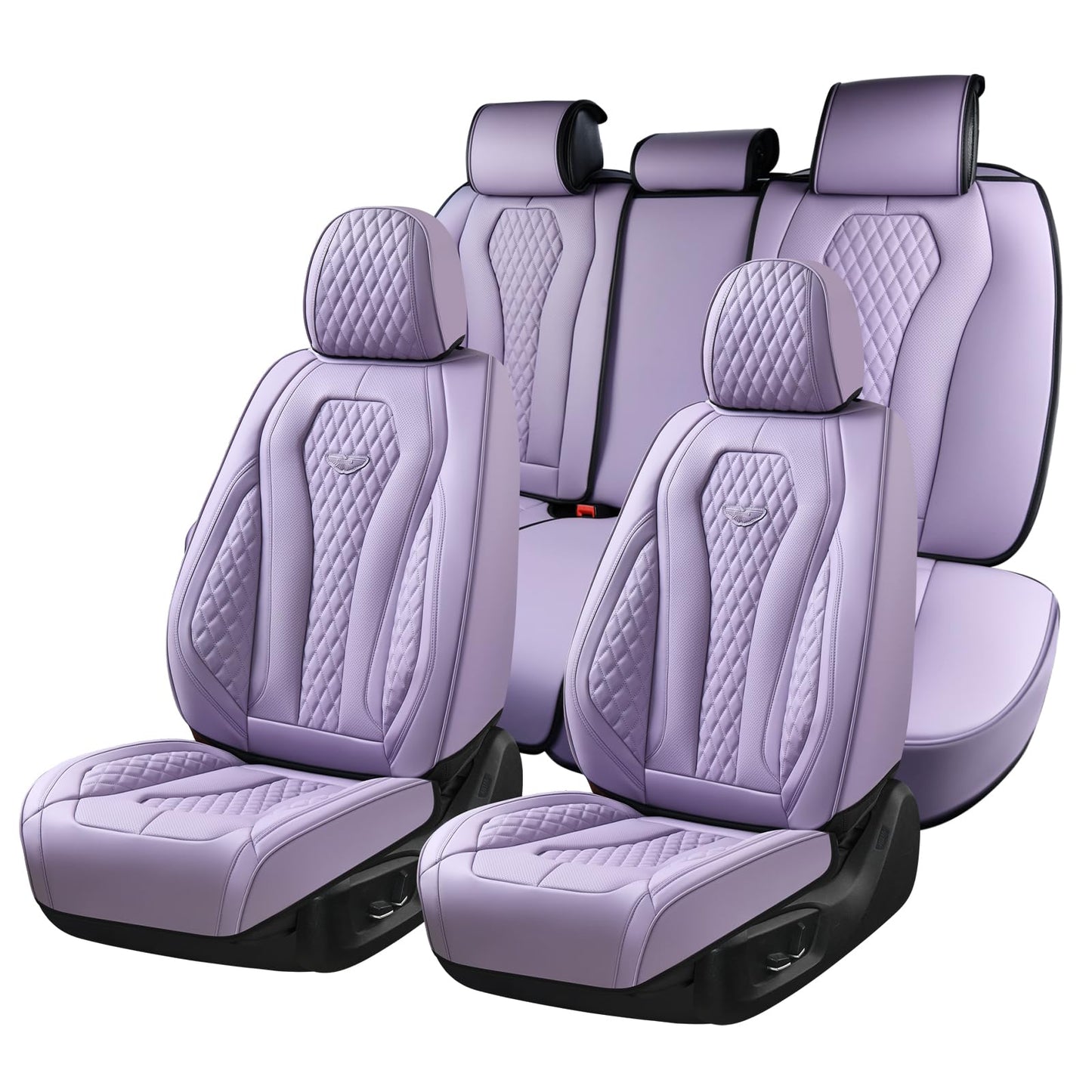Full Set Waterproof Nappa Leather Car Seat Covers (Front & Rear)