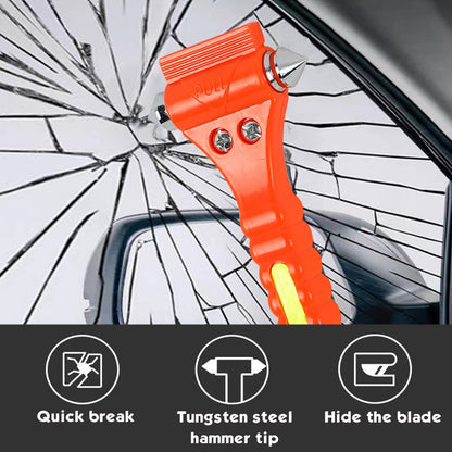 6-Pack Car Safety Hammer with Window Breaker & Seat Belt Cutter