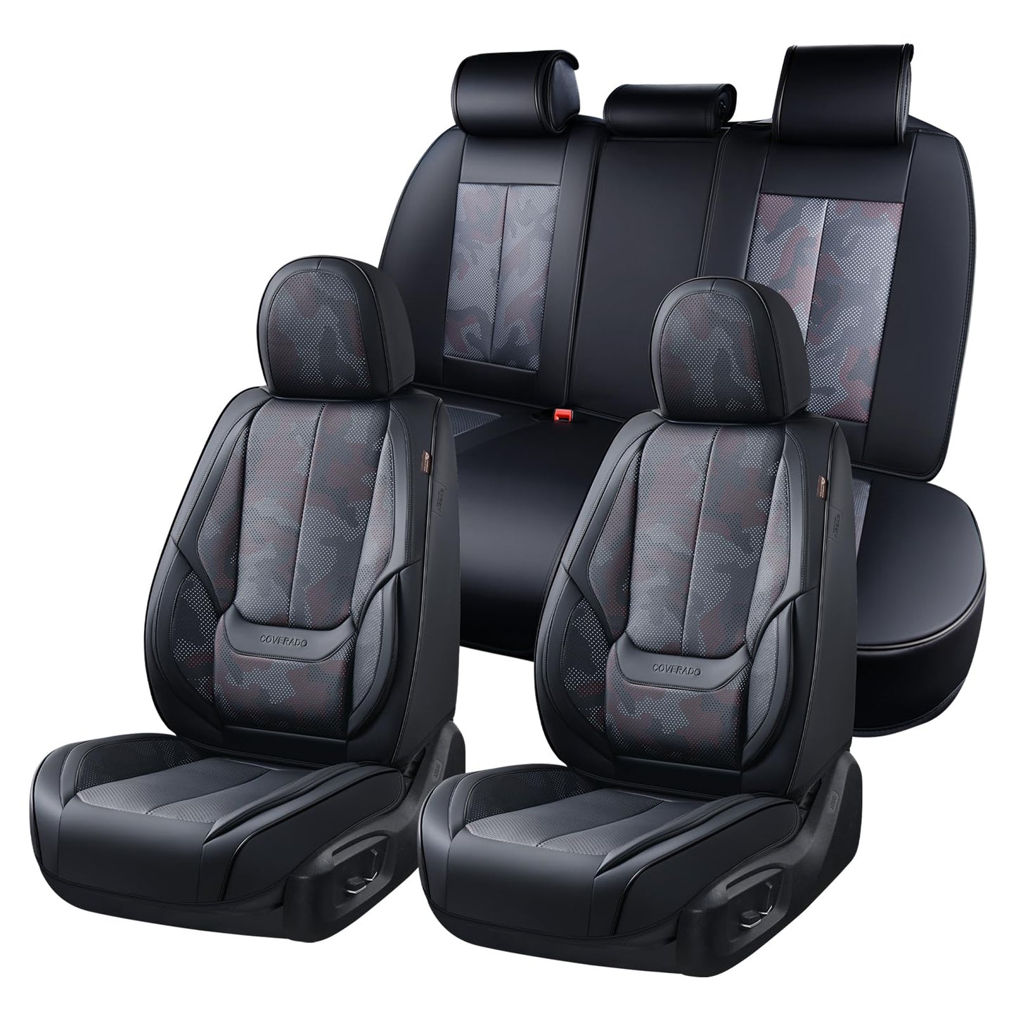 Full Set Waterproof Nappa Leather Car Seat Covers (Front & Rear)