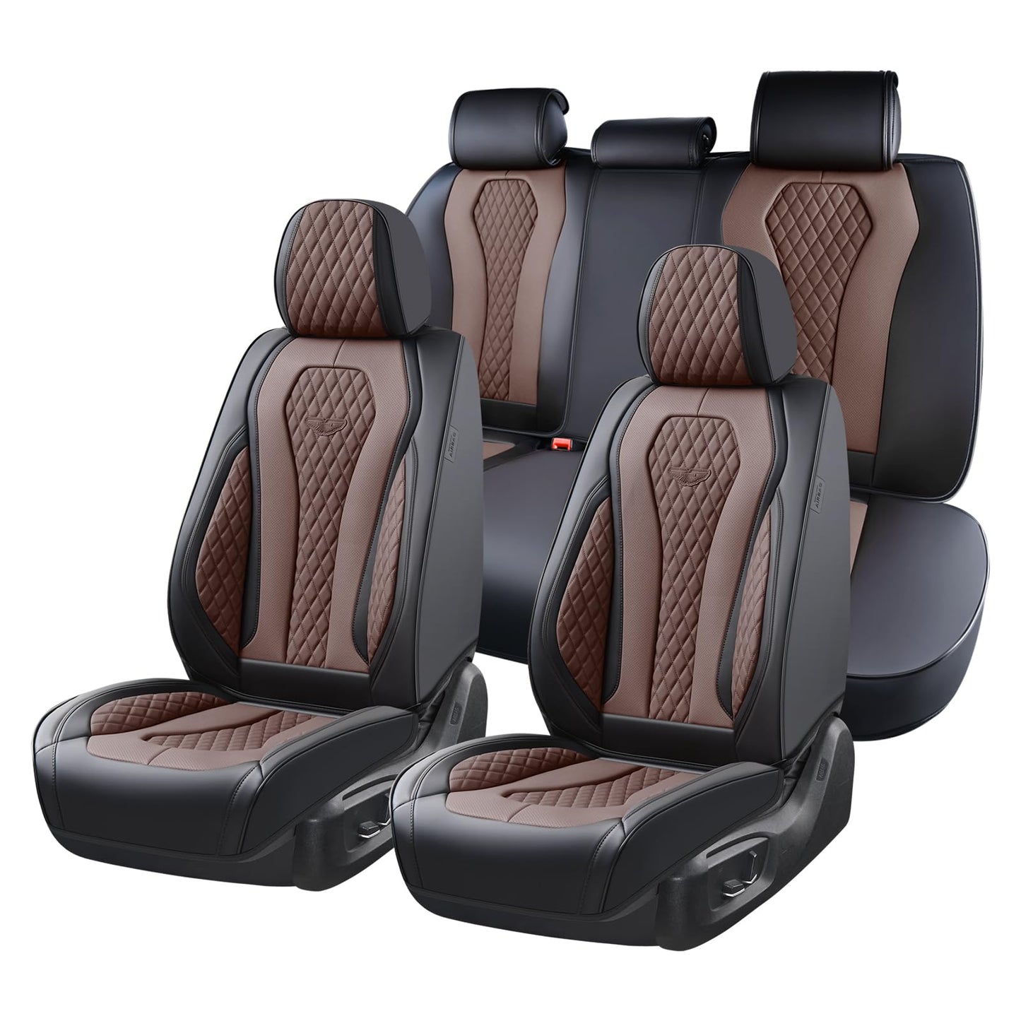 Full Set Waterproof Nappa Leather Car Seat Covers (Front & Rear)