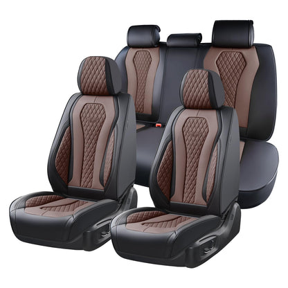 Full Set Waterproof Nappa Leather Car Seat Covers (Front & Rear)