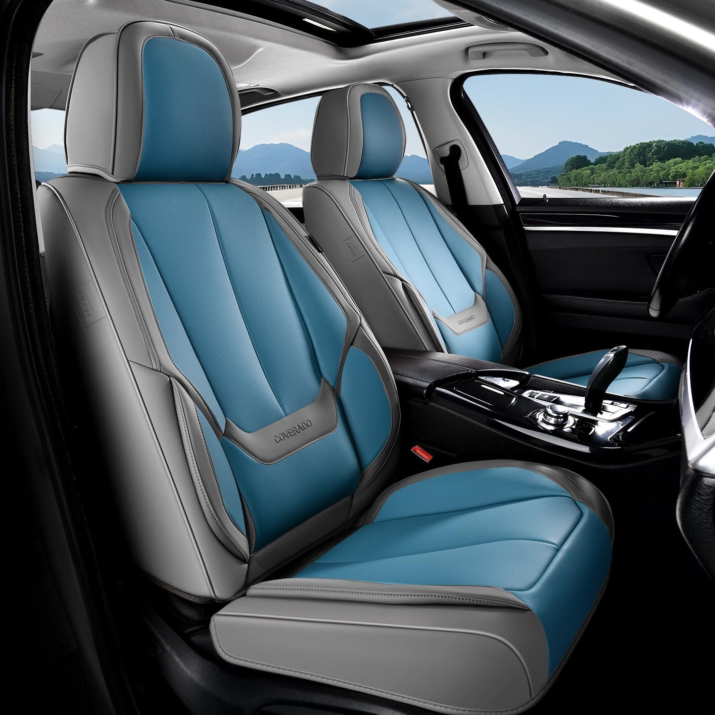 Full Set Waterproof Nappa Leather Car Seat Covers (Front & Rear)