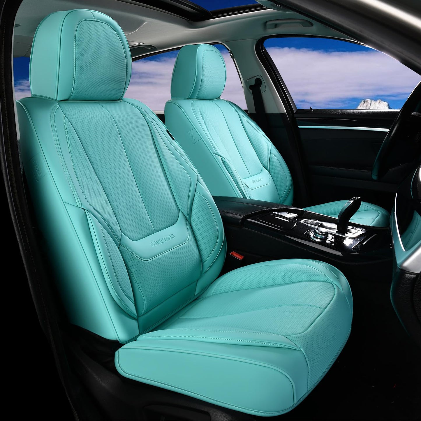 Full Set Waterproof Nappa Leather Car Seat Covers (Front & Rear)