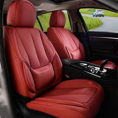 Full Set Waterproof Nappa Leather Car Seat Covers (Front & Rear)