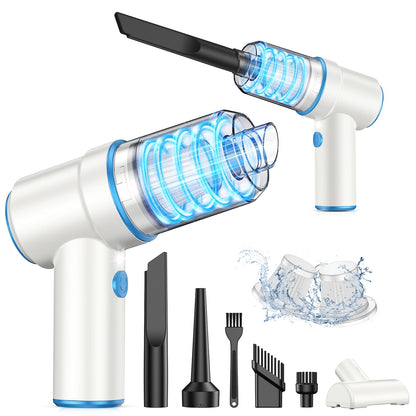 Cordless Handheld Car Vacuum & Air Duster (120W, Rechargeable)