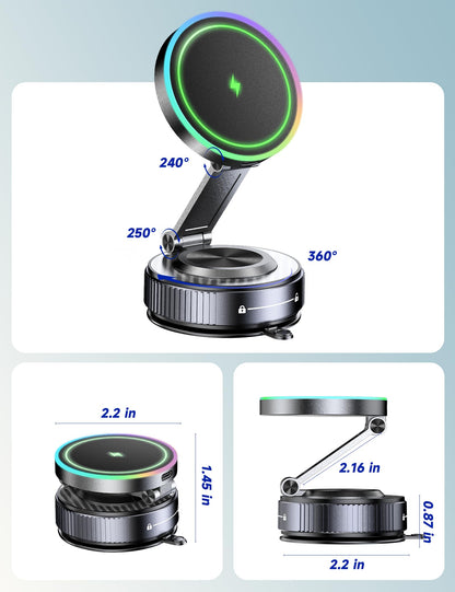 visnfa 15W Faster Charging Wireless Car Charger