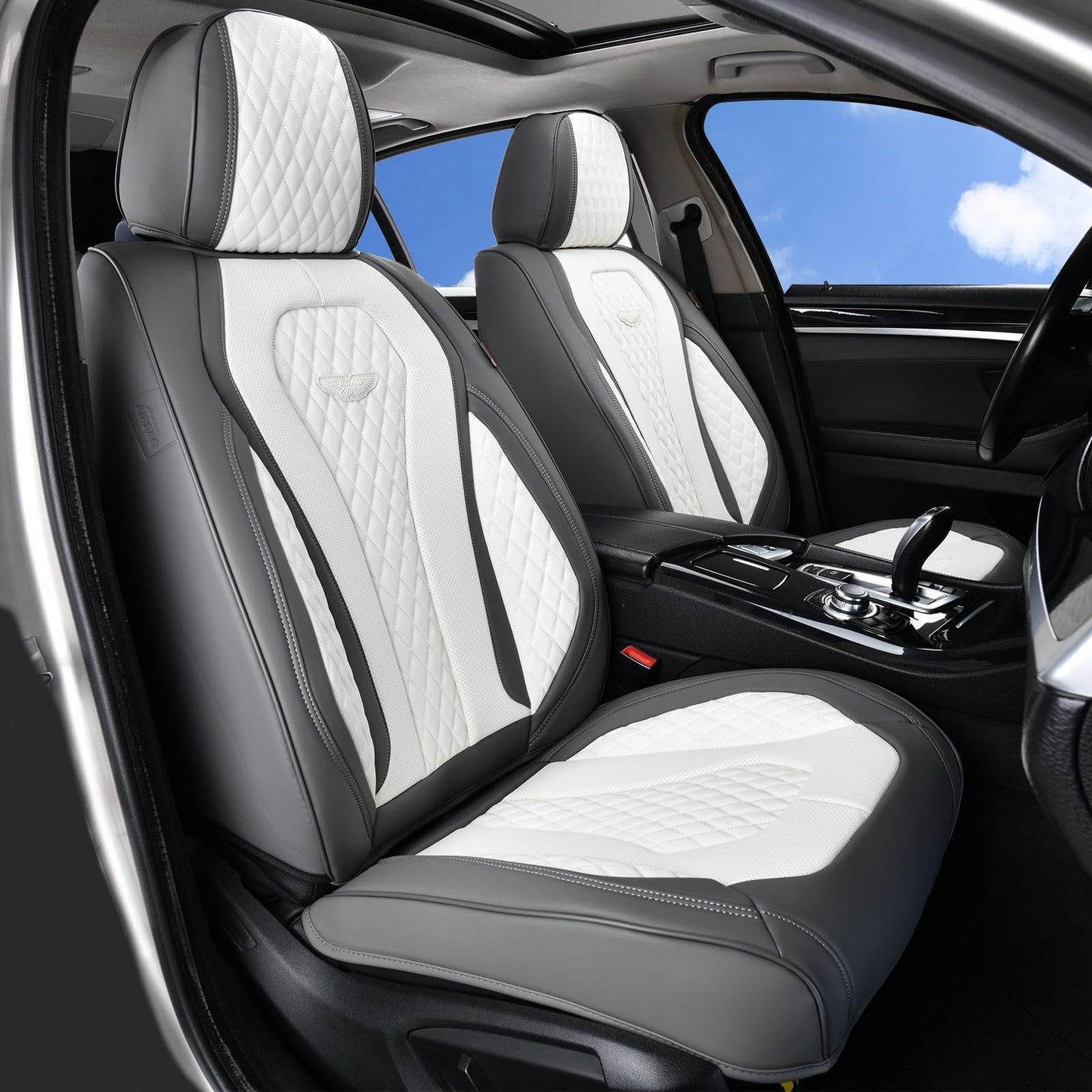 Full Set Waterproof Nappa Leather Car Seat Covers (Front & Rear)