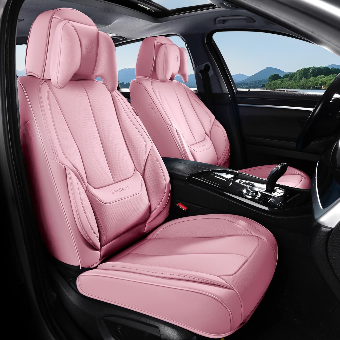 Full Set Waterproof Nappa Leather Car Seat Covers (Front & Rear)