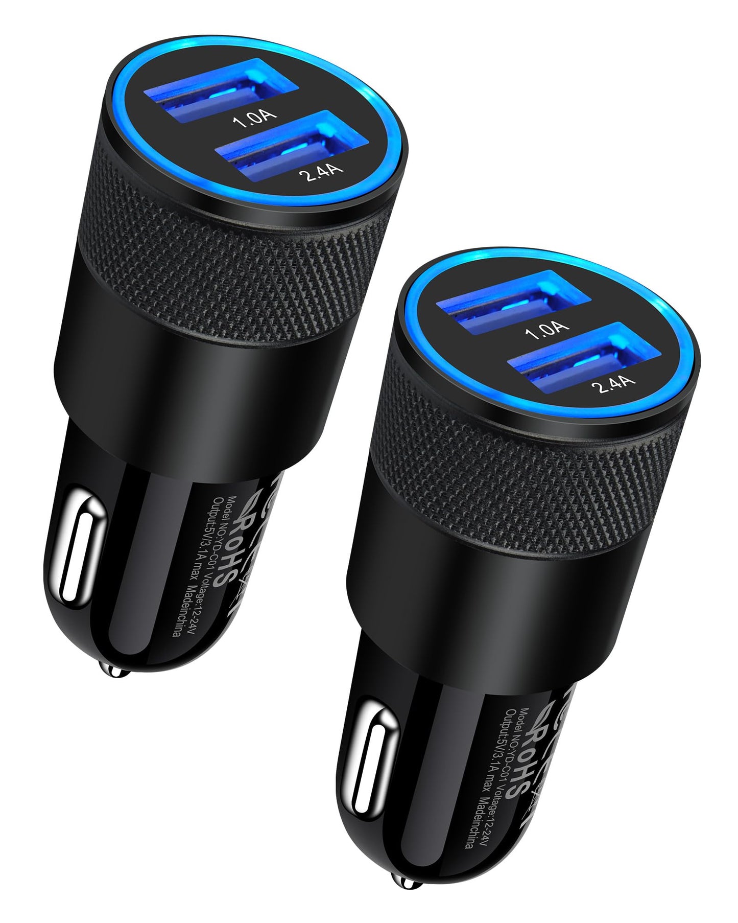Dual USB Car Charger Adapter (Fast Charging)