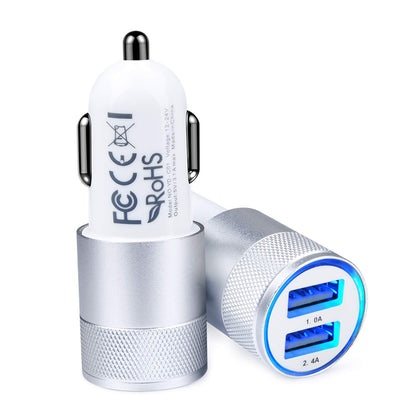 Dual USB Car Charger Adapter (Fast Charging)