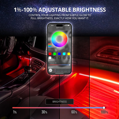 OPT7 Aura Glow Waterproof Connector Dreamcolor Interior LED Strip Set