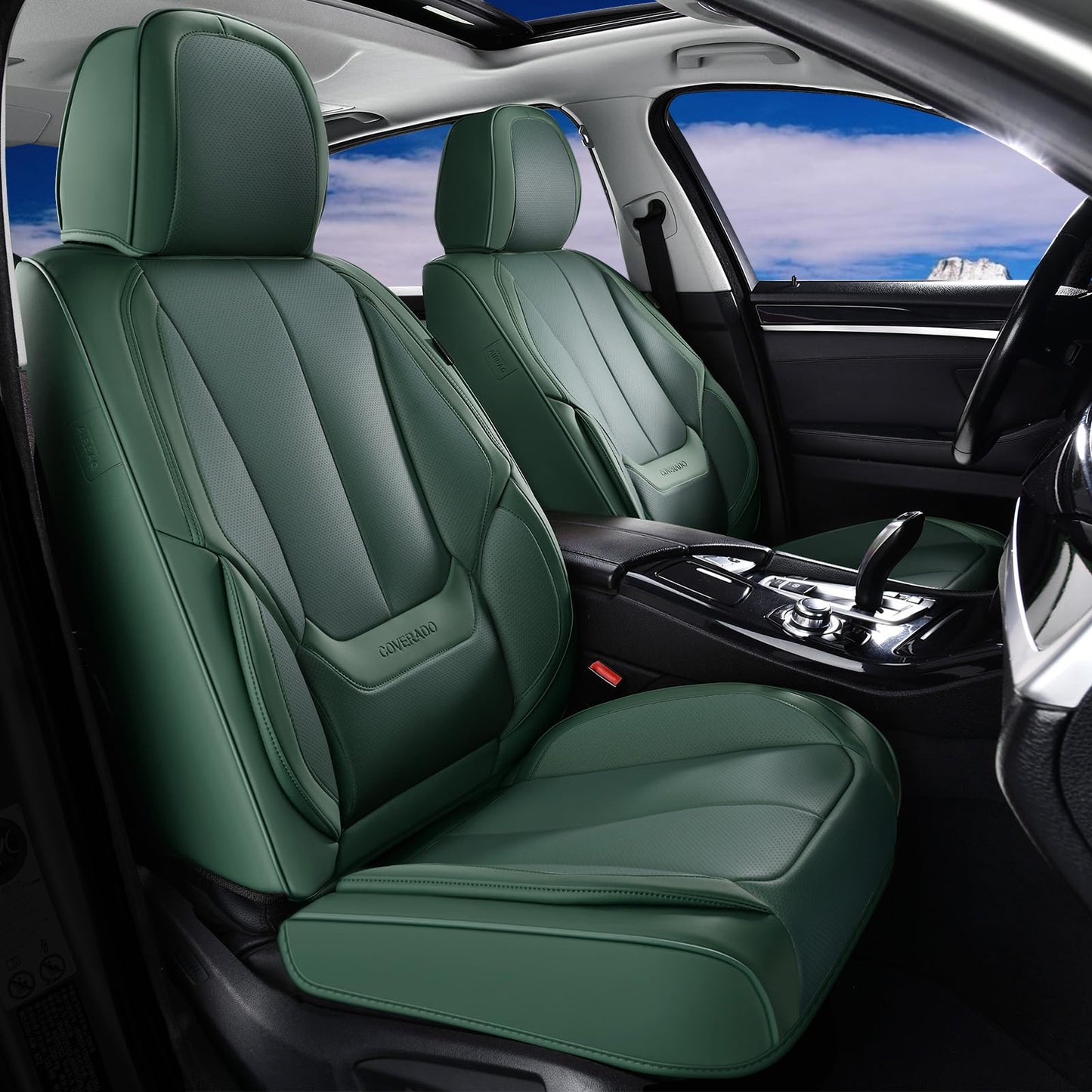 Full Set Waterproof Nappa Leather Car Seat Covers (Front & Rear)