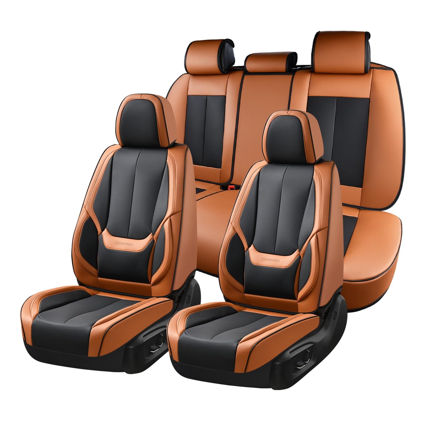 Full Set Waterproof Nappa Leather Car Seat Covers (Front & Rear)