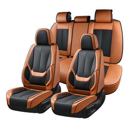 Full Set Waterproof Nappa Leather Car Seat Covers (Front & Rear)