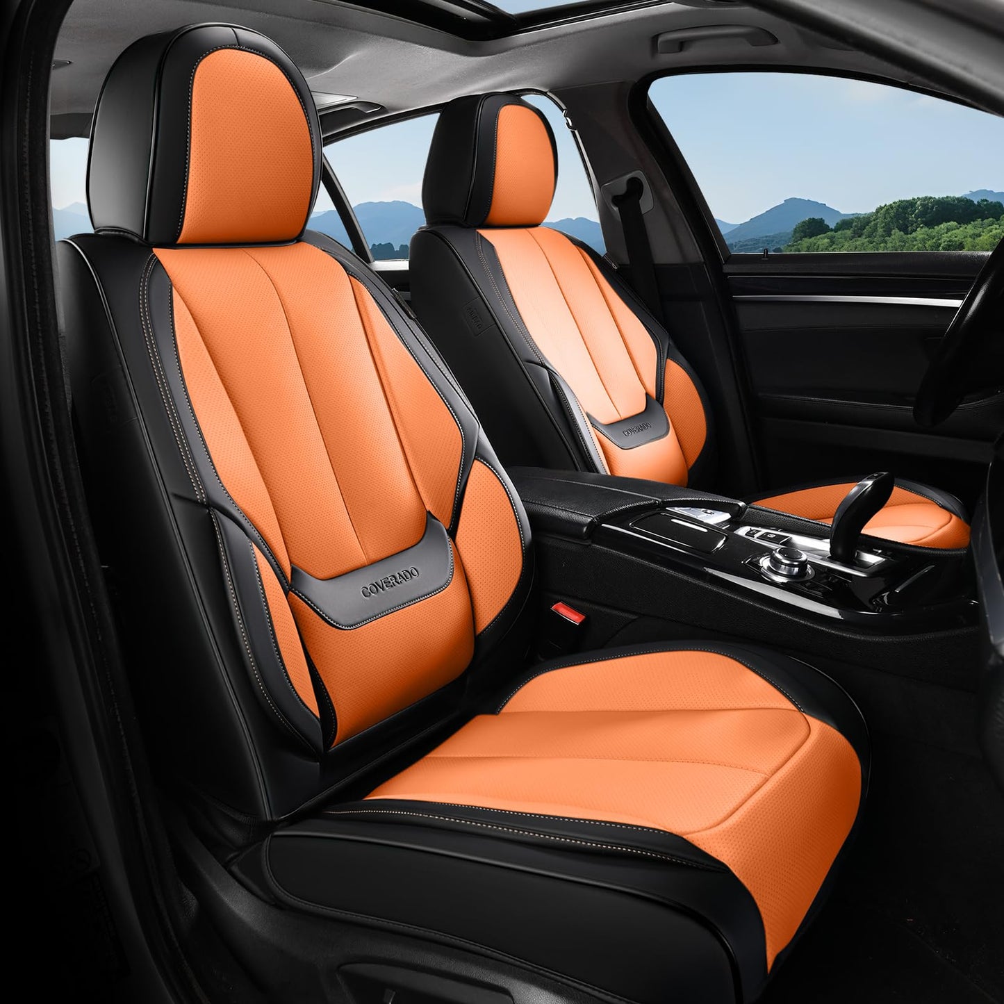 Full Set Waterproof Nappa Leather Car Seat Covers (Front & Rear)