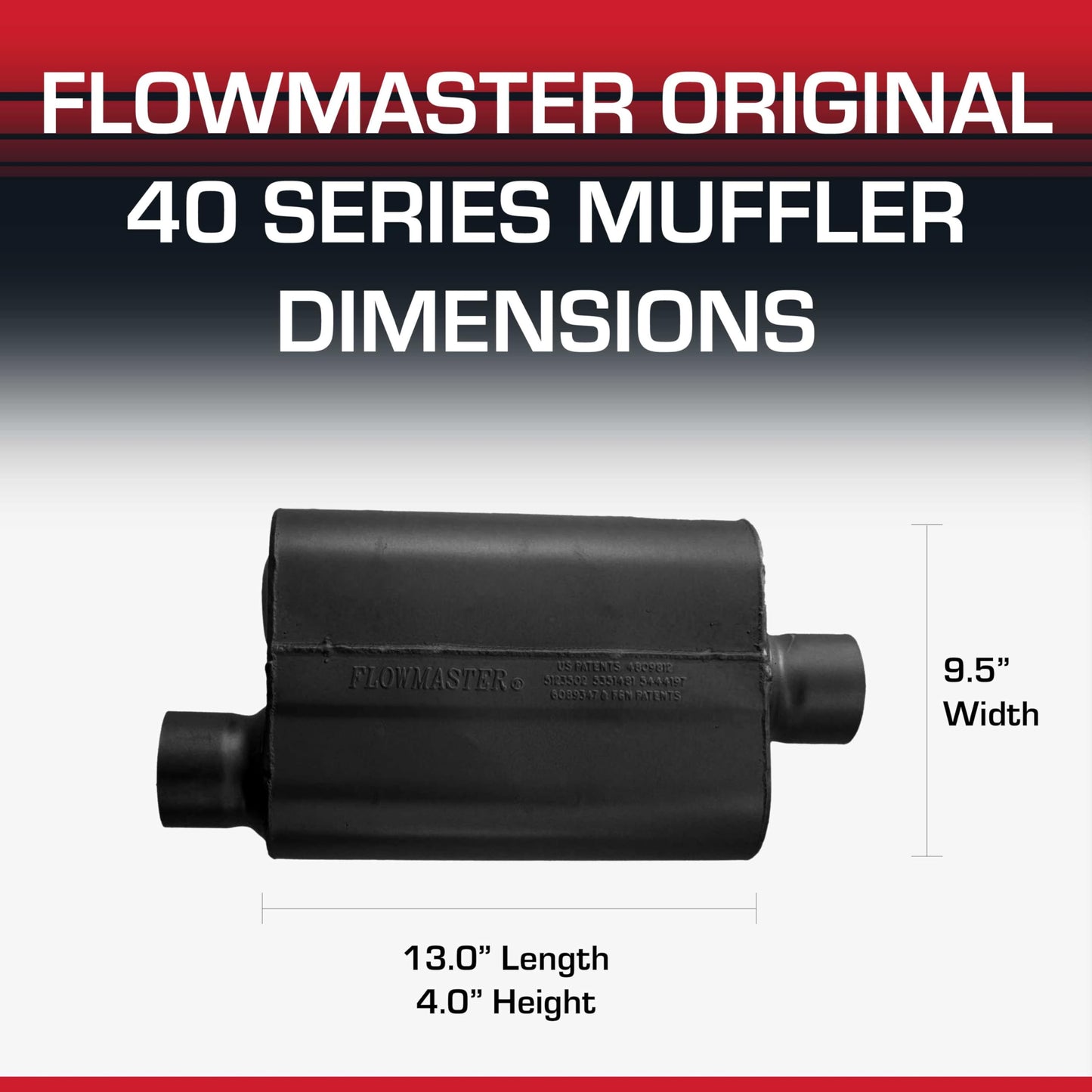 Flowmaster 40 Series Muffler - 3.0 inch