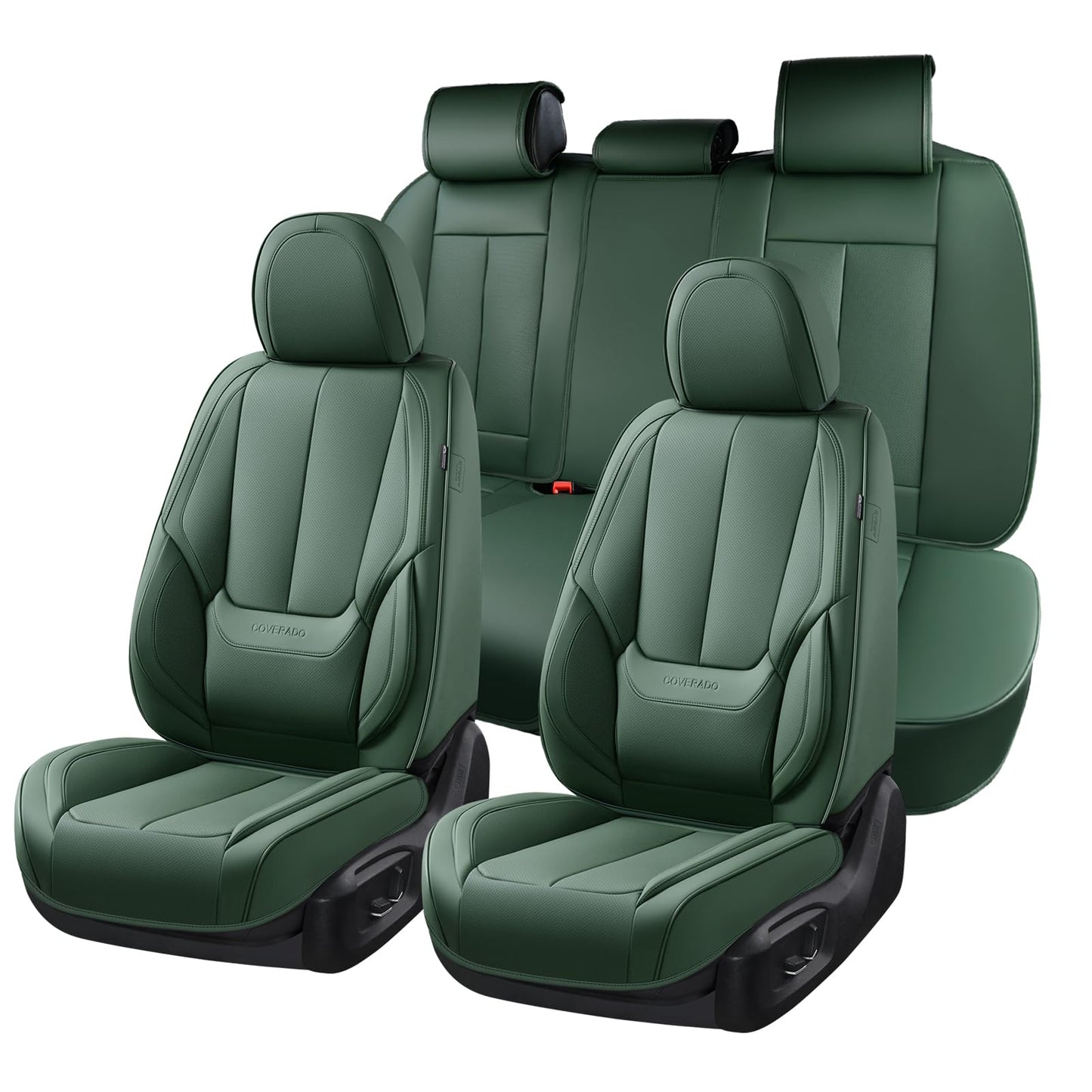 Full Set Waterproof Nappa Leather Car Seat Covers (Front & Rear)
