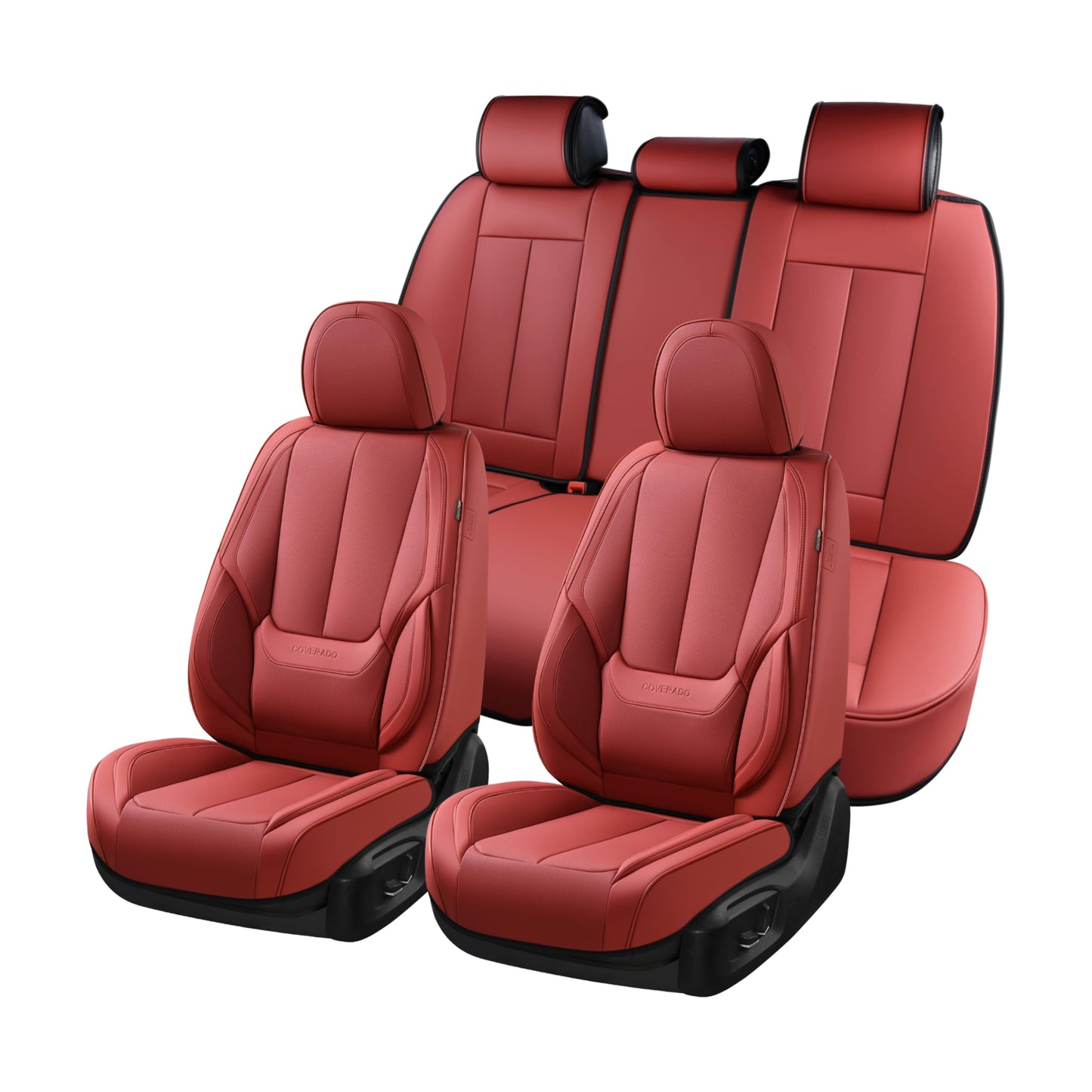 Full Set Waterproof Nappa Leather Car Seat Covers (Front & Rear)