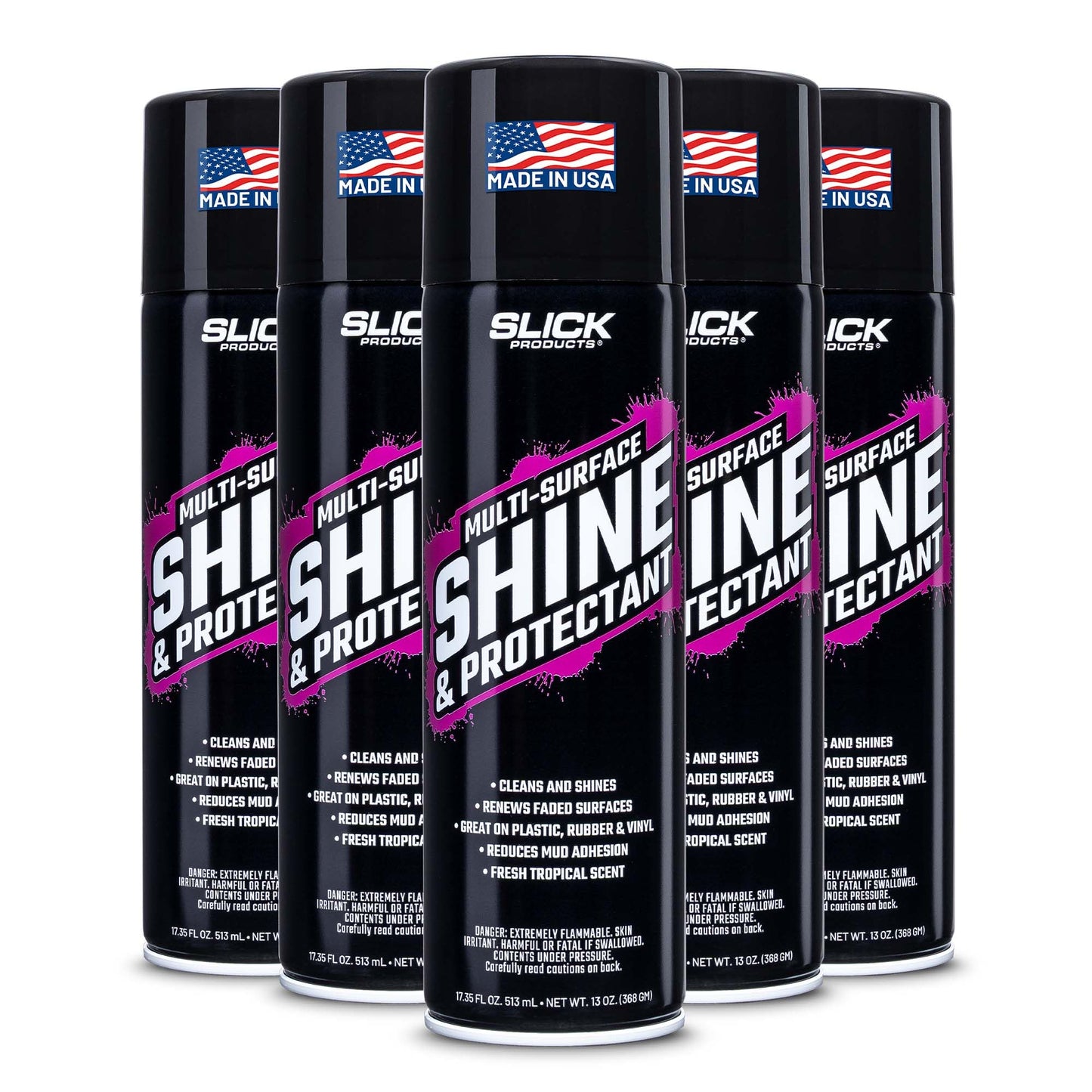 High-Gloss Shine & Protectant Spray for Vinyl, Plastic & Trim (3-Pack)