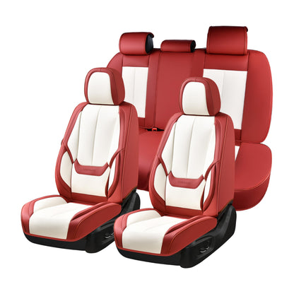 Full Set Waterproof Nappa Leather Car Seat Covers (Front & Rear)