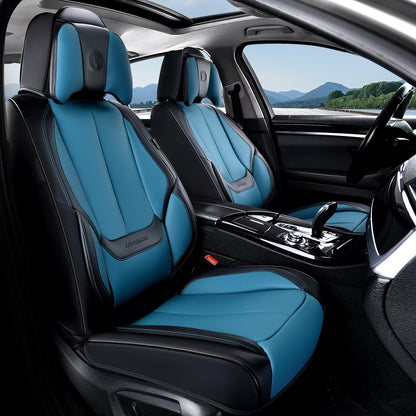 Full Set Waterproof Nappa Leather Car Seat Covers (Front & Rear)