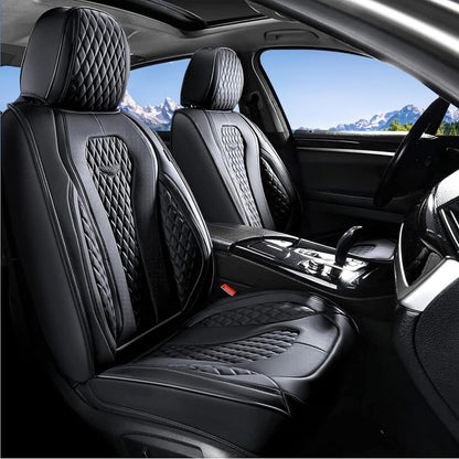 Full Set Waterproof Nappa Leather Car Seat Covers (Front & Rear)