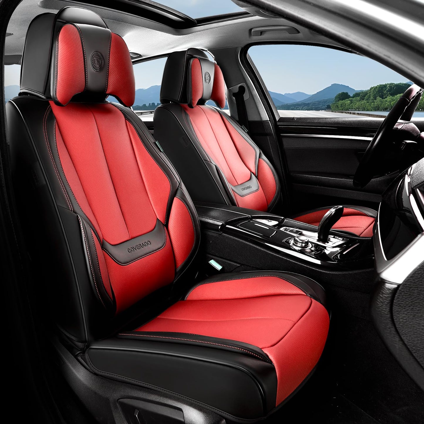 Full Set Waterproof Nappa Leather Car Seat Covers (Front & Rear)
