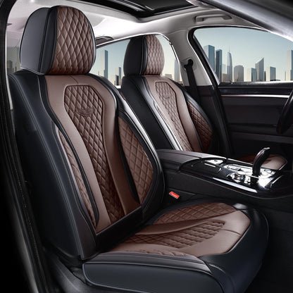 Full Set Waterproof Nappa Leather Car Seat Covers (Front & Rear)