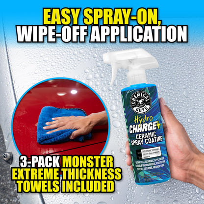 Hydrophobic Ceramic Spray Coating with High-Gloss Finish