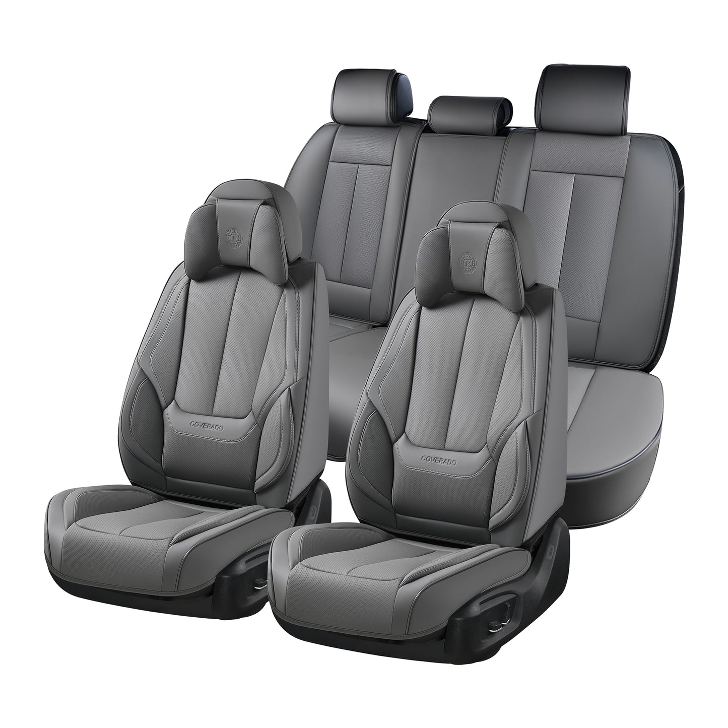 Full Set Waterproof Nappa Leather Car Seat Covers (Front & Rear)