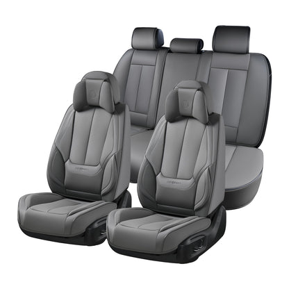 Full Set Waterproof Nappa Leather Car Seat Covers (Front & Rear)