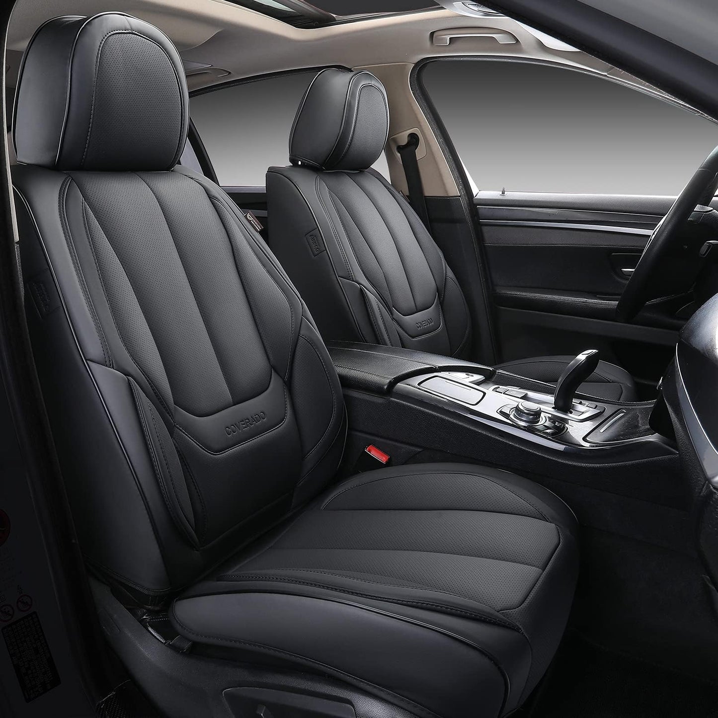 Full Set Waterproof Nappa Leather Car Seat Covers (Front & Rear)