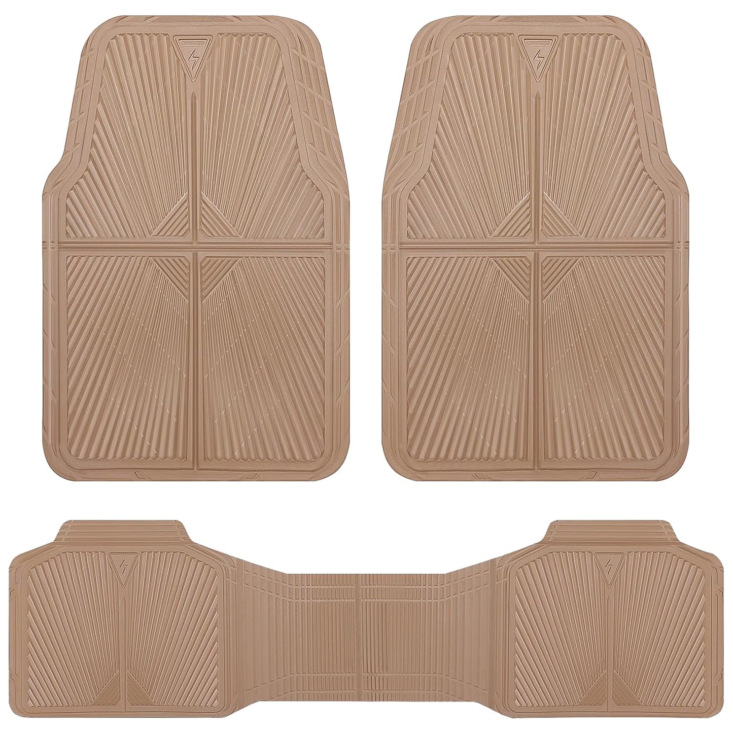 All-Weather Rubber Car Floor Mats (Waterproof, Trim-to-Fit, Anti-Slip)