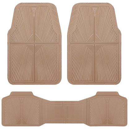 All-Weather Rubber Car Floor Mats (Waterproof, Trim-to-Fit, Anti-Slip)