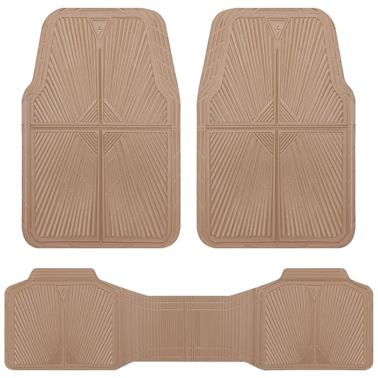 All-Weather Rubber Car Floor Mats (Waterproof, Trim-to-Fit, Anti-Slip)