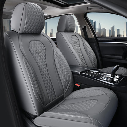 Full Set Waterproof Nappa Leather Car Seat Covers (Front & Rear)