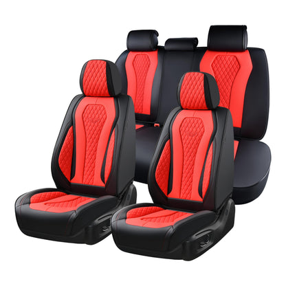 Full Set Waterproof Nappa Leather Car Seat Covers (Front & Rear)