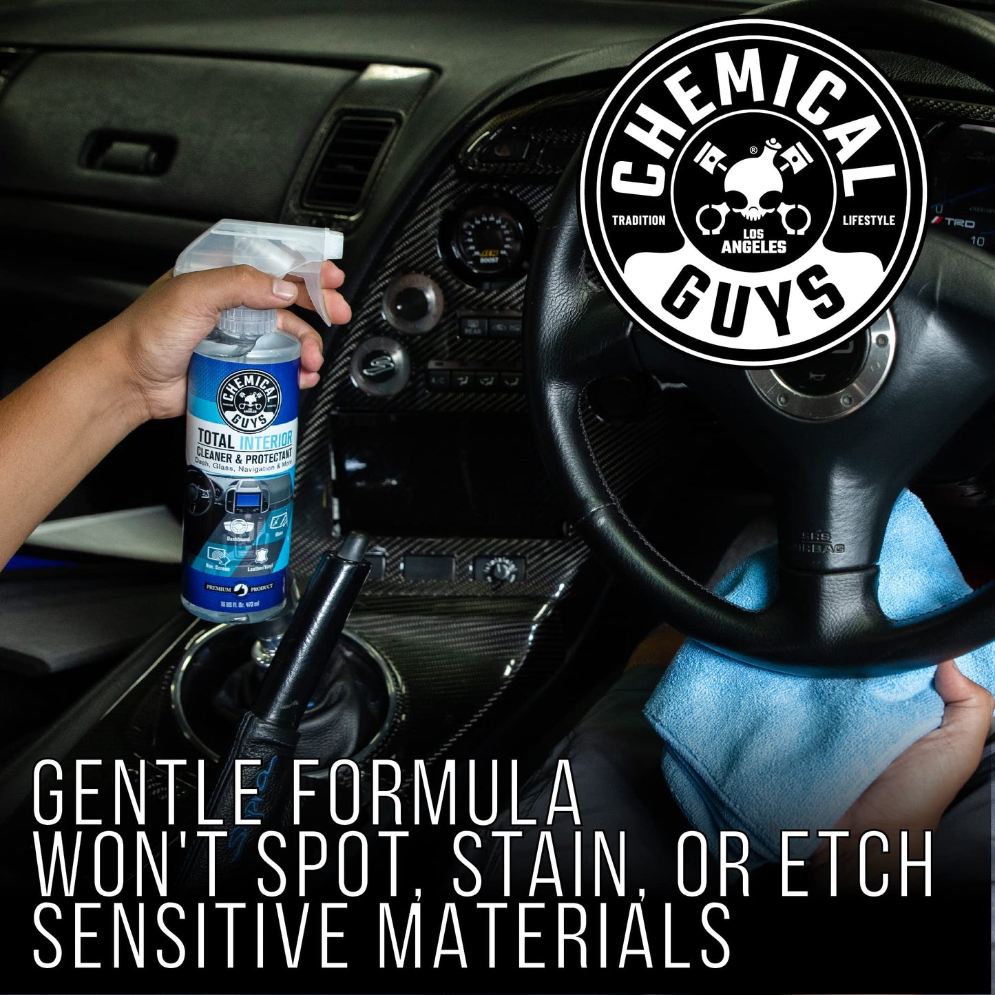 Interior Cleaner & Protectant for Leather, Vinyl, Plastic & Glass (Streak-Free)